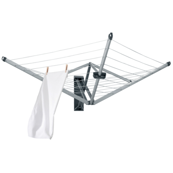 Brabantia wanddroger WallFix metallic grey 24 m