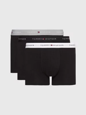 Conjunto com 3 Cuecas Boxer com Cós Elástico e Logo Essencial
