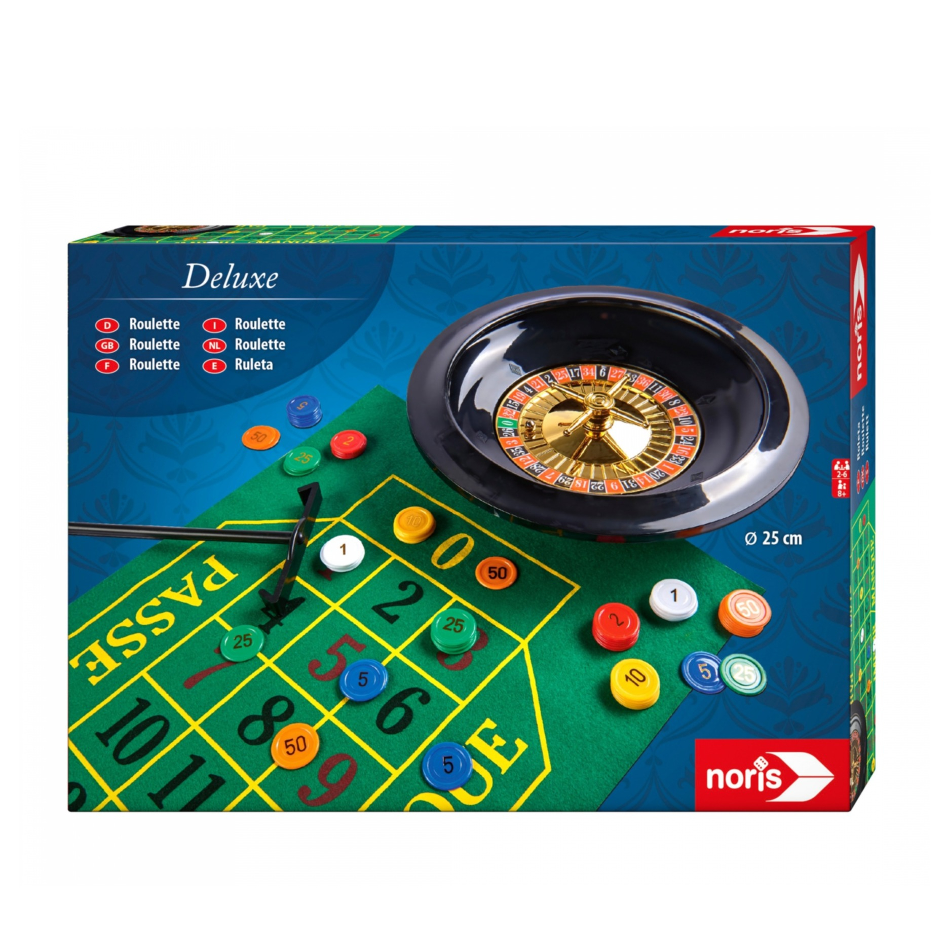 (Ø25cm) Deluxe Roulette Party Glücks Spiel Casino Lotterie Gadget Gesellschaftsspiel (606102025)