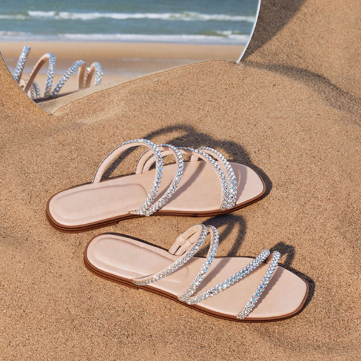 Triton Silver Women Flat Sandals
