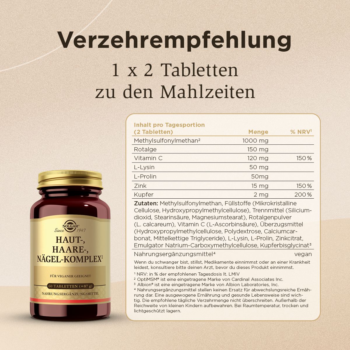 SOLGAR® Haut-, Haare-, Nägelkomplex
