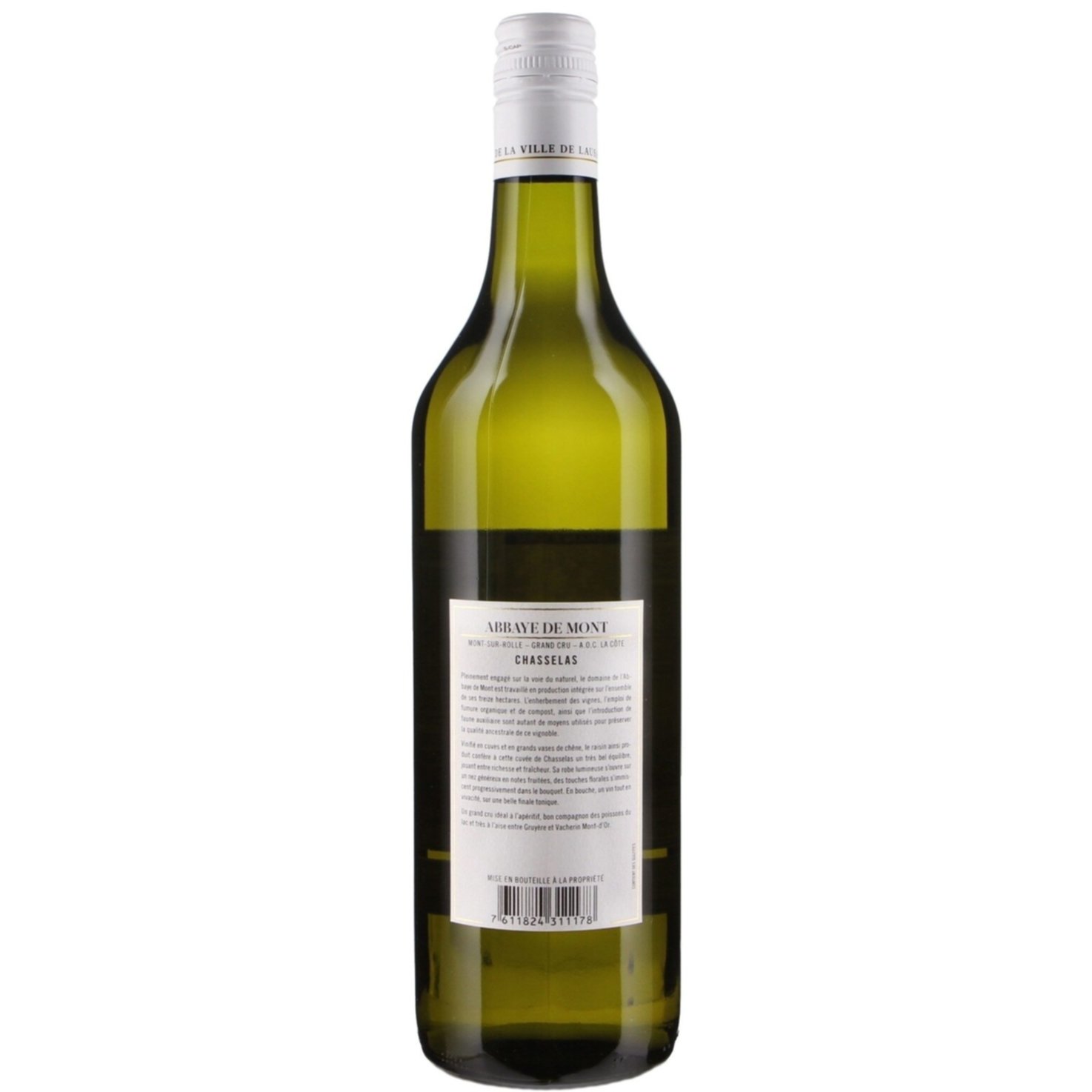 Naturaplan Bio Abbaye de Mont Mont-sur-Rolle La Côte AOC -70cl