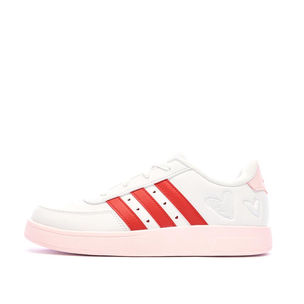 Adidas Baskets Rouges/Blanches Fille Adidas Breaknet 2.0