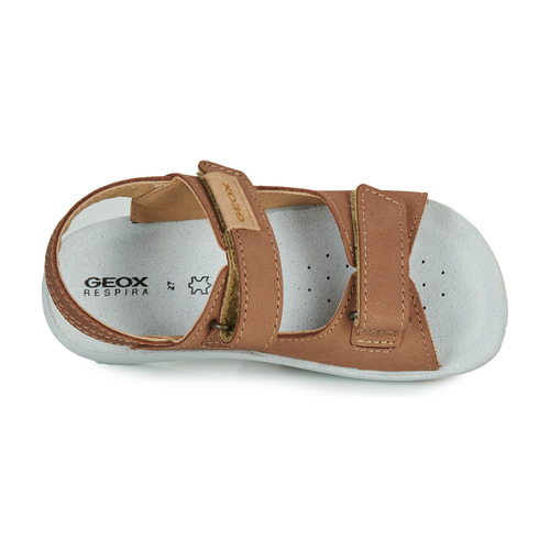 Geox - J SANDAL LIGHTFLOPPY - Marron / Blanc
