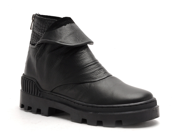 Mamzelle boots bottine plates femme plenita noir