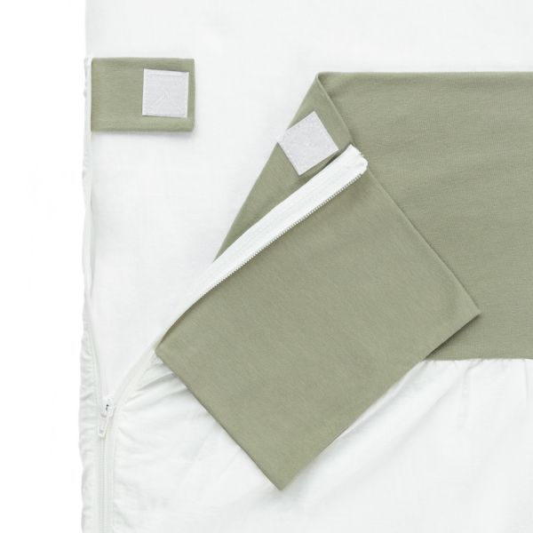 Fedde & Kees Nunki Co-Sleeper Laken Botanisch Groen / Off White 50 x 90 cm