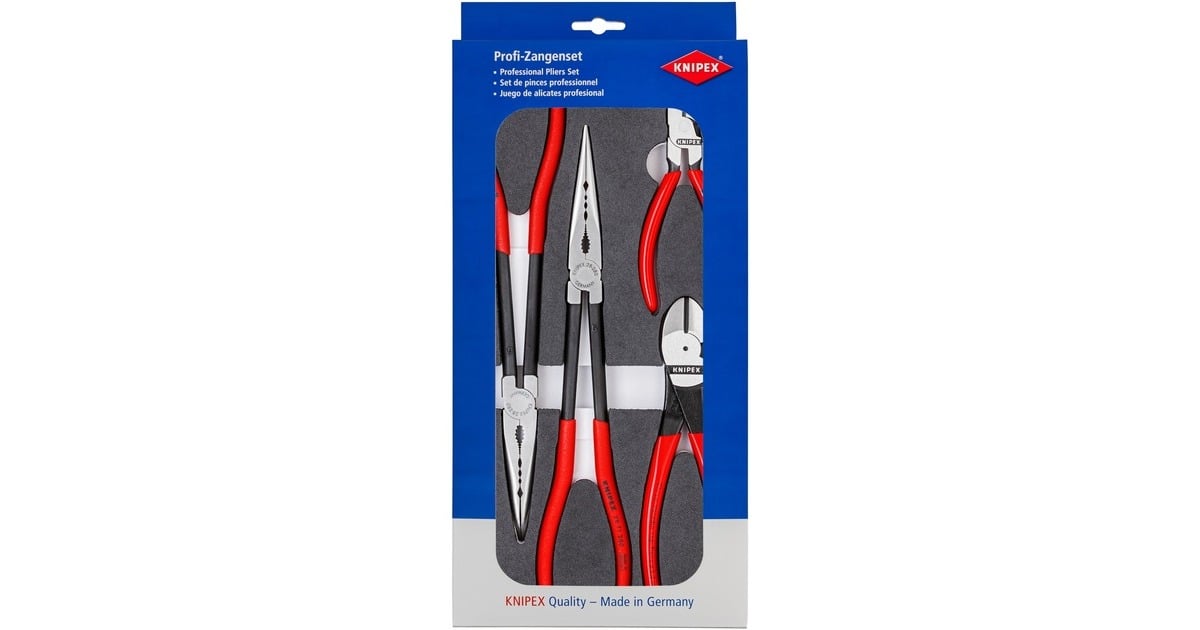 KNIPEXTangen-Set Automotive 00 20 01 V16 tangenset  (Rood/zwart, 4-Delig)
