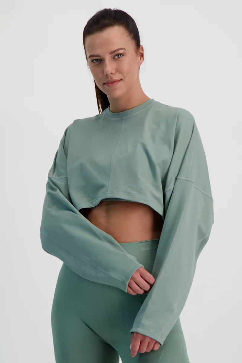 adidas Performance Yoga Studio Cropped Damen Pullover