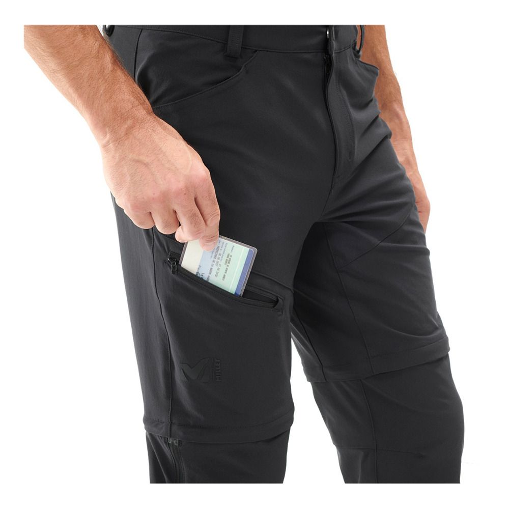 Millet TREKKER STRETCH ZIP OFF - Pantalon Homme black