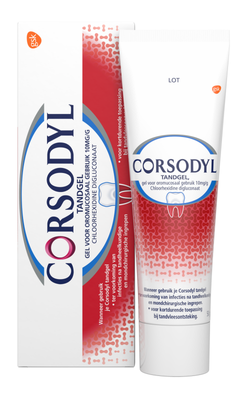 Corsodyl Tandgel Voor Het Doelgericht Voorkomen Van Tandvlees Ontsteking 50 Gram