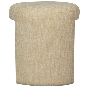 WOOOD kruk Charlie natural beige chenille stof