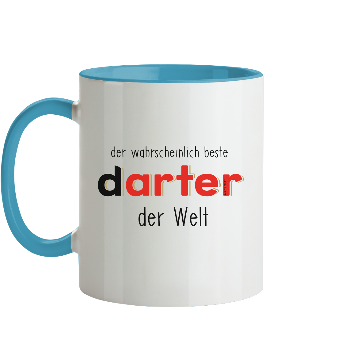 DartSturm - Der wahrscheinlich beste darter der Welt Schwarz - Tasse zweifarbig