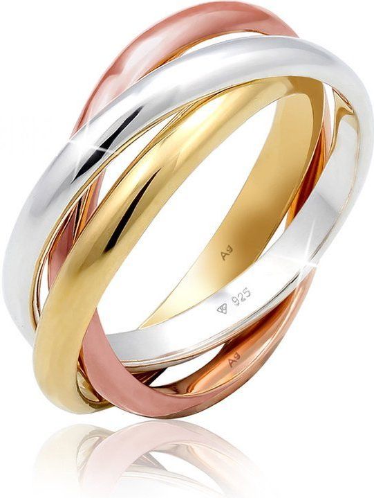 Ring - Zilver - 925 Sterling Zilver - Drie Verstrengelde Ringen