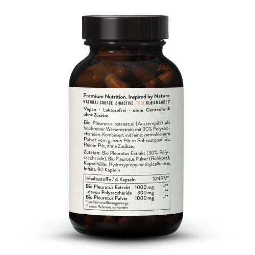 Sunday Natural Products  Bio Pleurotus Extrakt + Pulver Kapseln