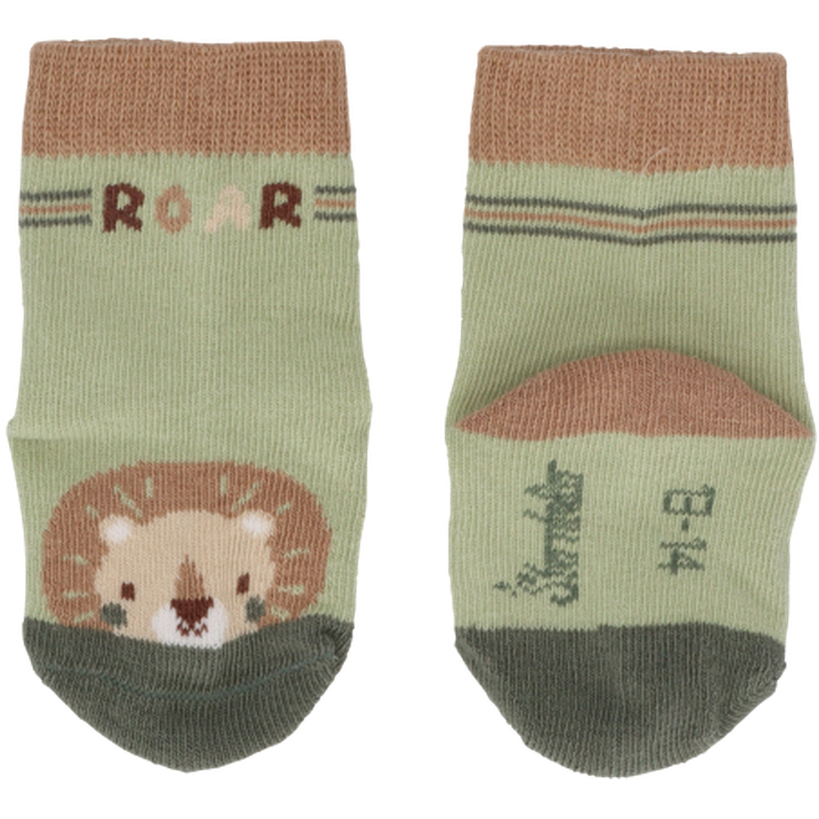 Sterntaler Baby-Socken 3er-Pack Löwe blassgrün