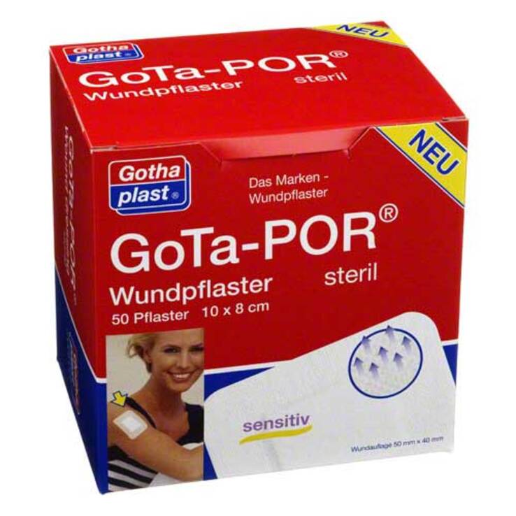 Gota-Por Wundpflaster steril 80x100 mm, 50 St