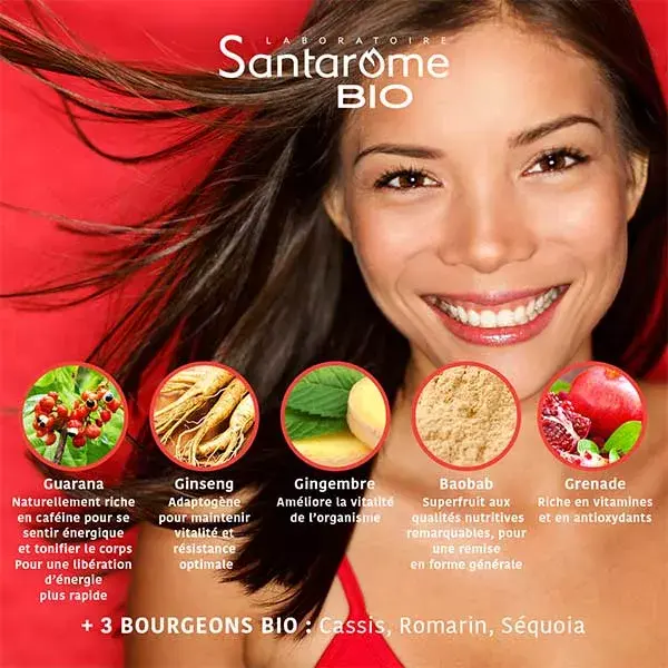 Santarome Bio - Energia Orgânica - Aumento imediato de energia - 20 ampolas