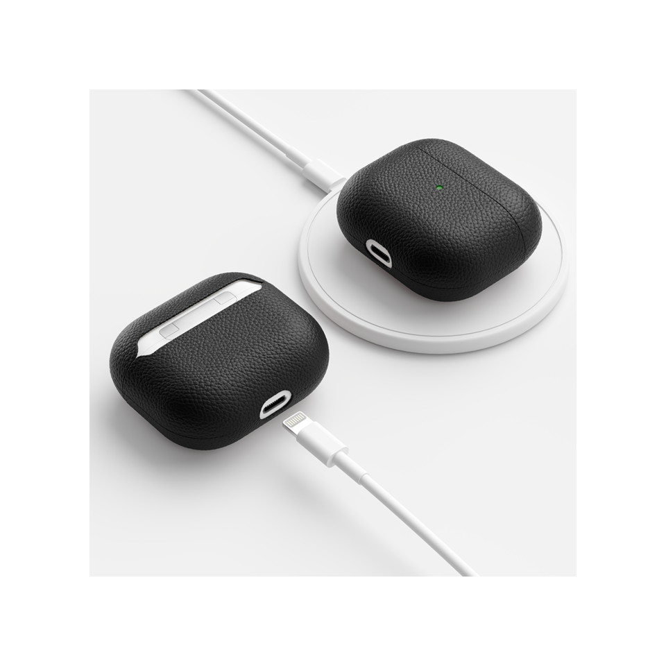 KeyBudz - PodSkinz Artisan Series Leather Case - Handcrafted Leather Case for your Airpods 3