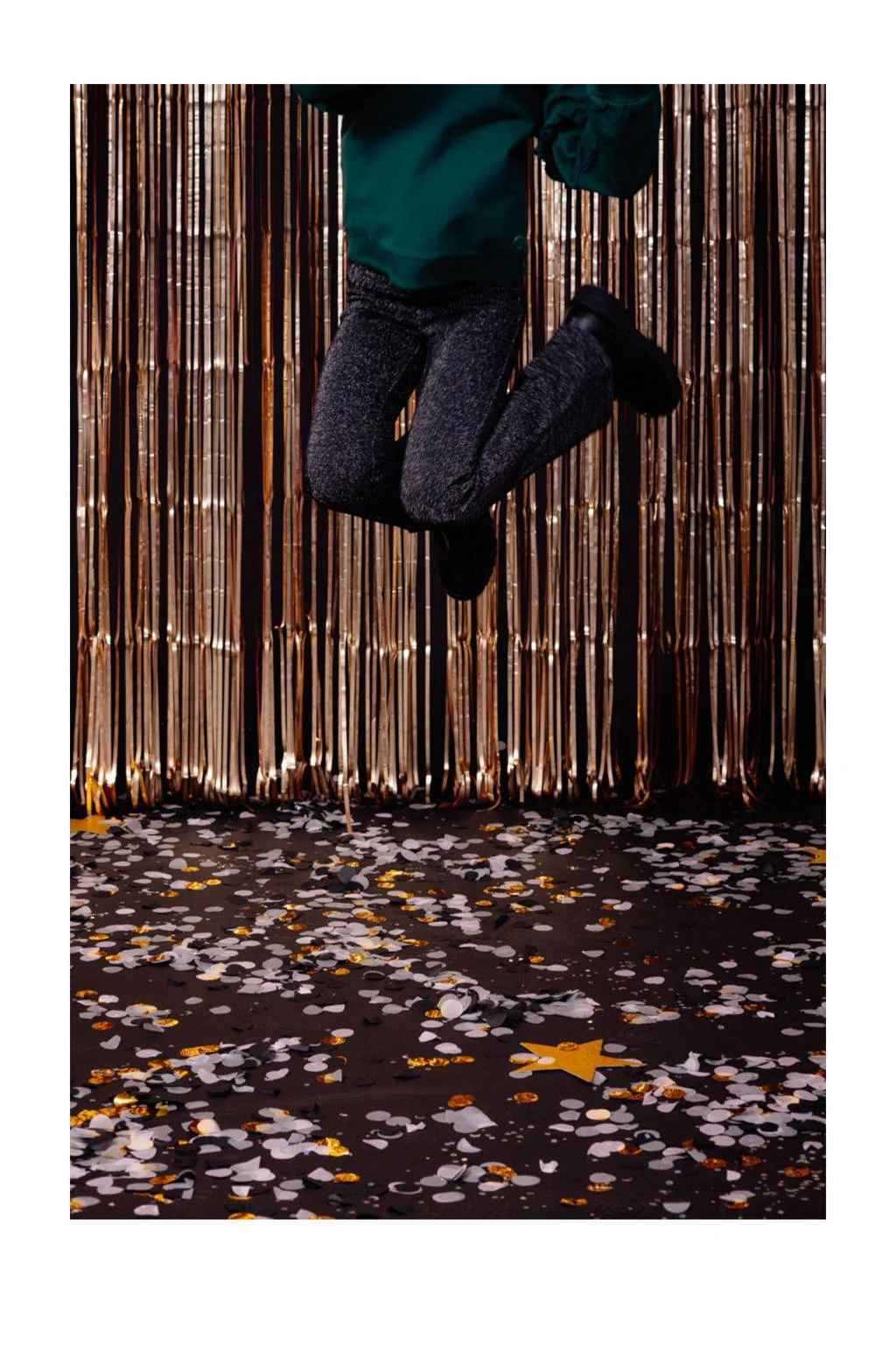 Quapi regular fit broek DJAZZY zwart/zilver