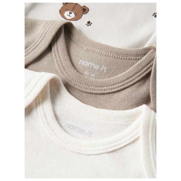 Name it - Kid's Body S/S Pumice Bear 3-Pack - Sous-vêtement