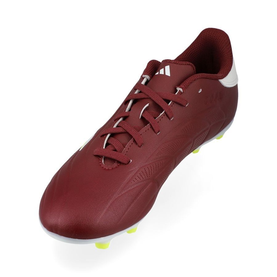 adidas Copa Pure 2 League FG Energy Citrus - Shadow Red/Blanc/Jaune Enfant
