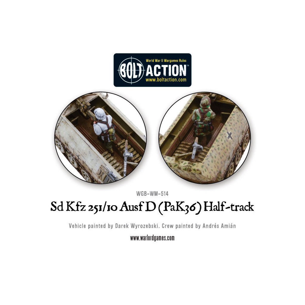 Bolt Action - German - Sd.Kfz 251/10 ausf D (3.7mm Pak) Half Track