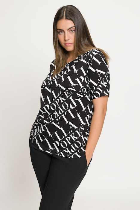 T-Shirt, Logo Druck, Classic, 1/2-Arm