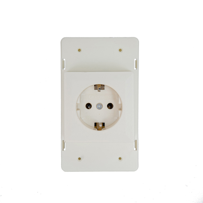 Power Deksel contactdoos 1-voudig