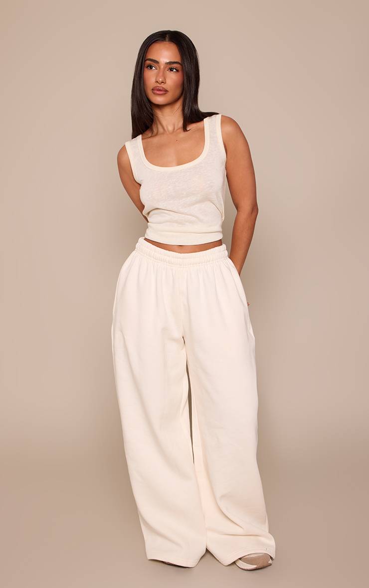 Crème Jogging Petite Taille Jambes Extra Larges