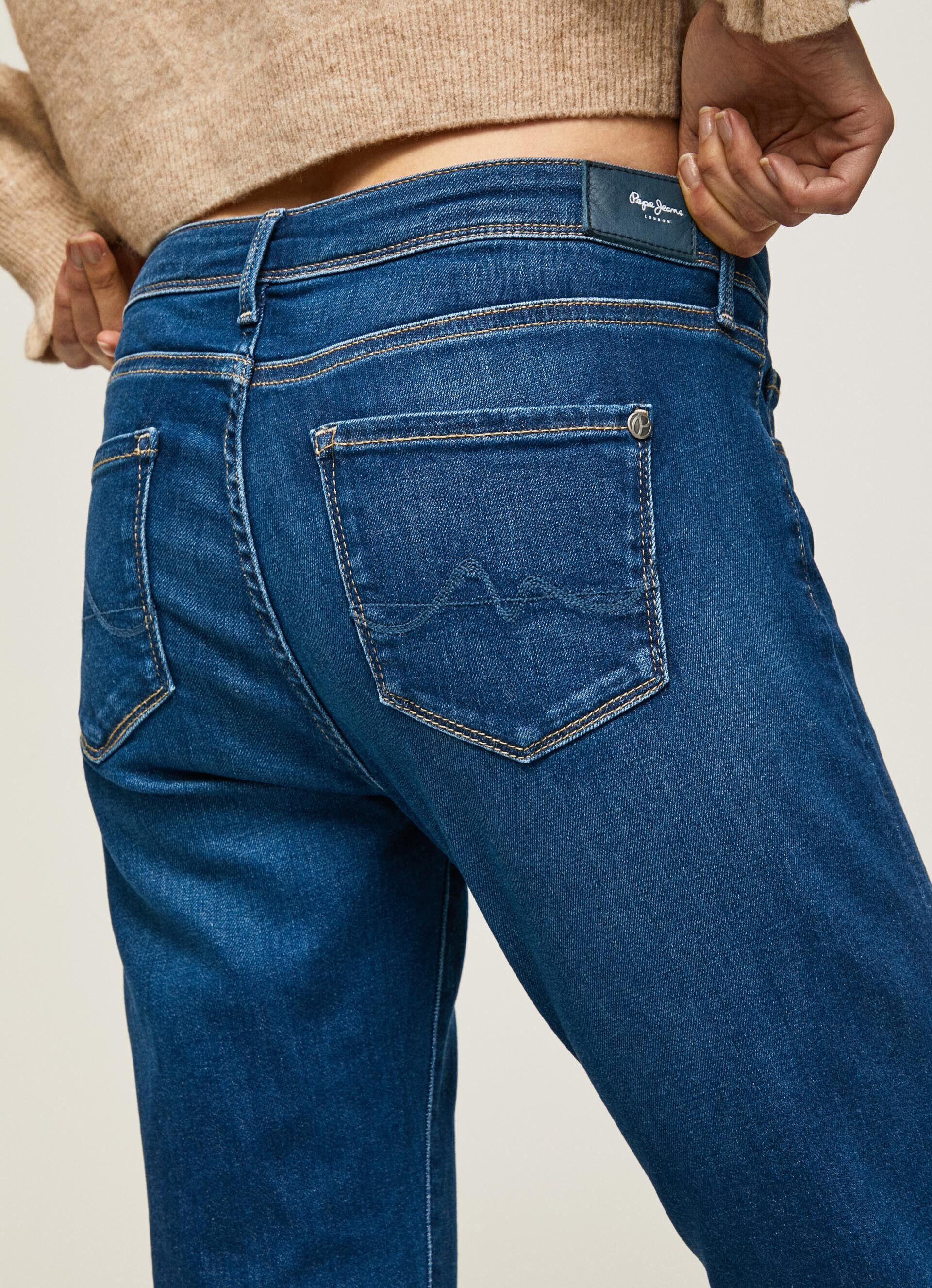 Calça jeans Lola Fit Skinny de cintura média - jeans