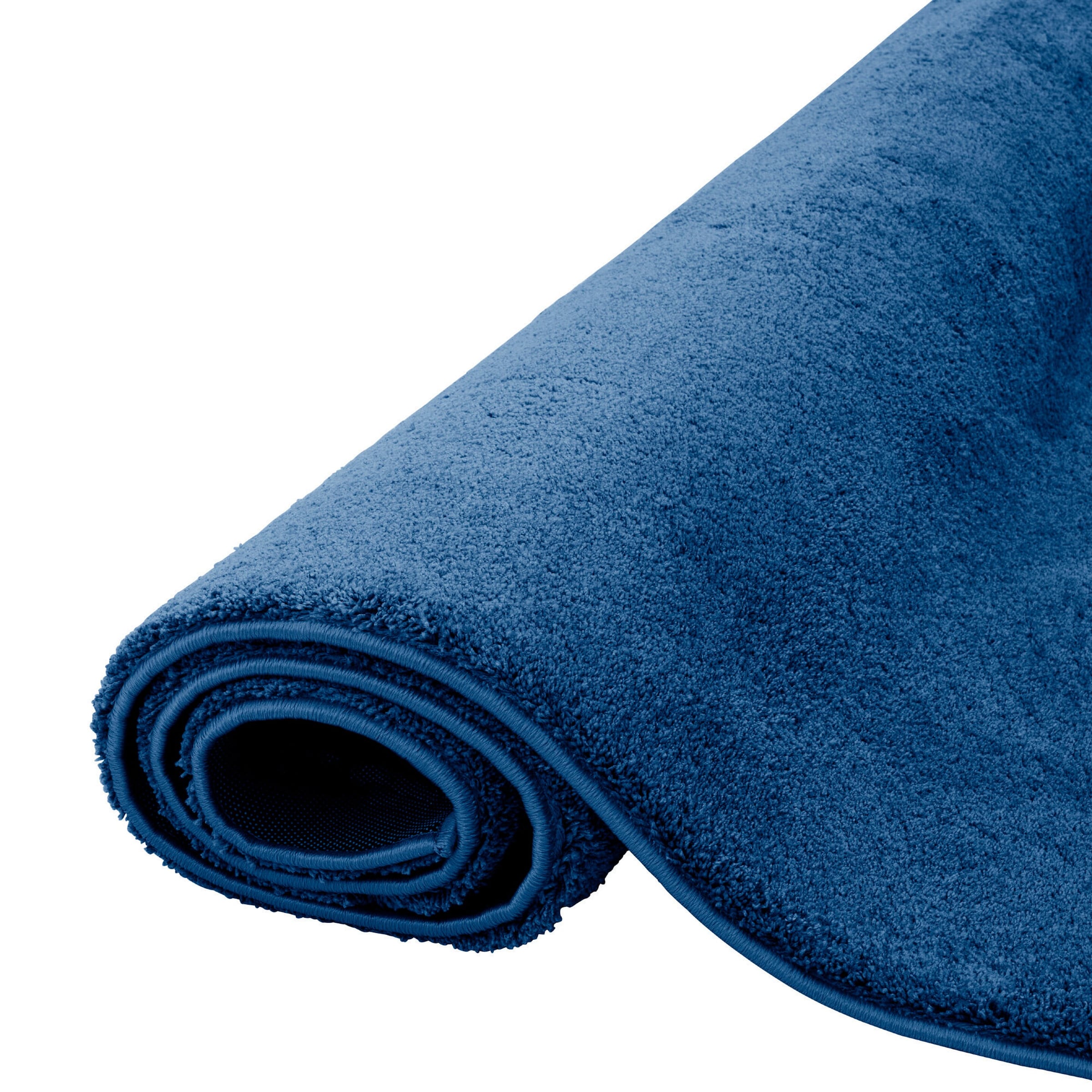 Pergamon Kinderteppich Super Soft Hochflor Silky Kids Dunkelblau
