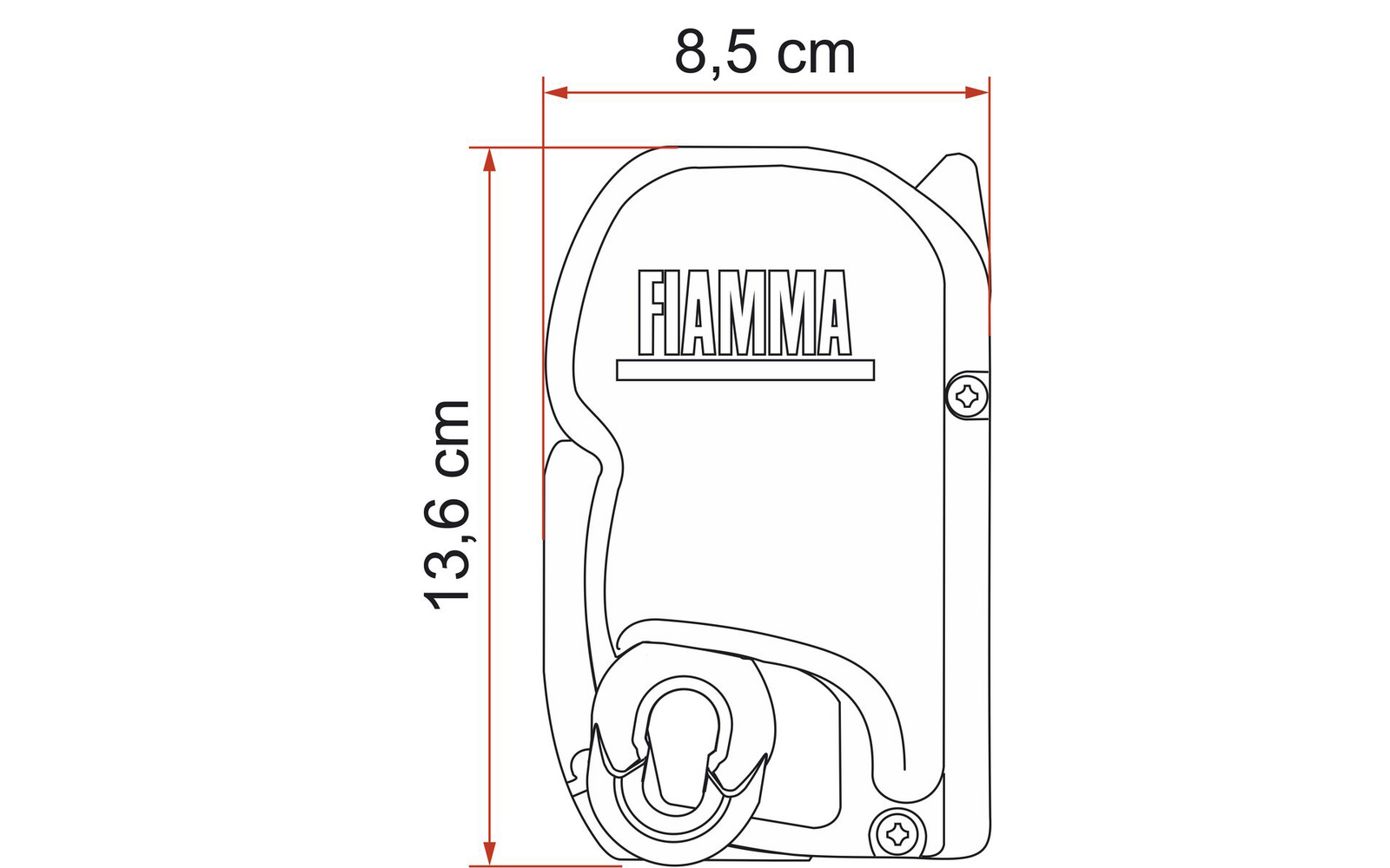 Fiamma Wandmarkise F45s 300 cm für VW T5 / T6 / Multivan / Transporter Langer Radstand Linkslenker (Titanium / Royal Grey)