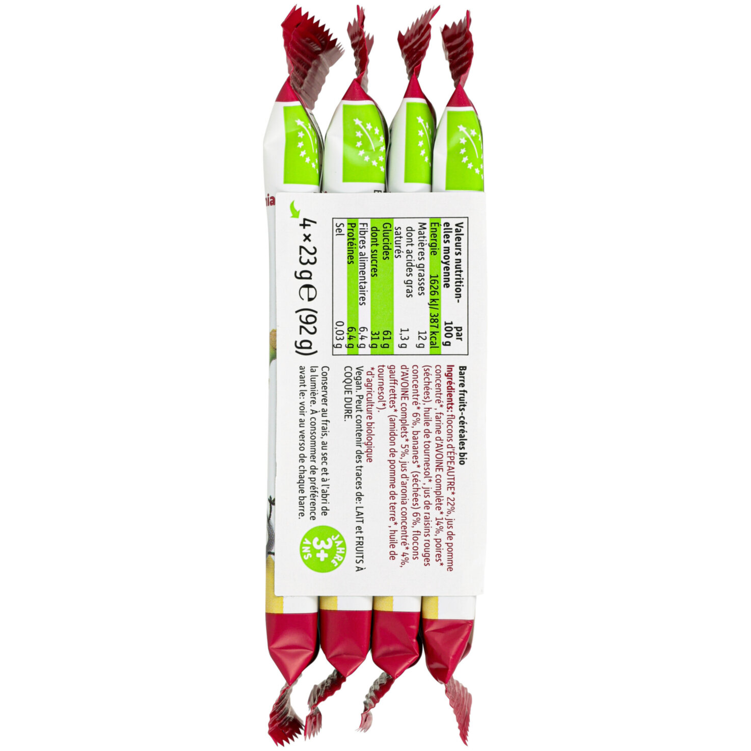 Freche Freunde Riegel Banane, Rote Traube & Aronia 3+ Jahre