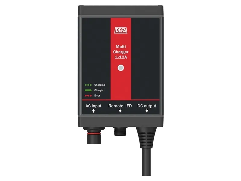 DEFA MultiCharger 1x12A w. remote plug