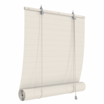 KARWEI bamboe roll-up lichtdoorlatend wit (kleurnr. 1025) 150x180 cm (bxh)