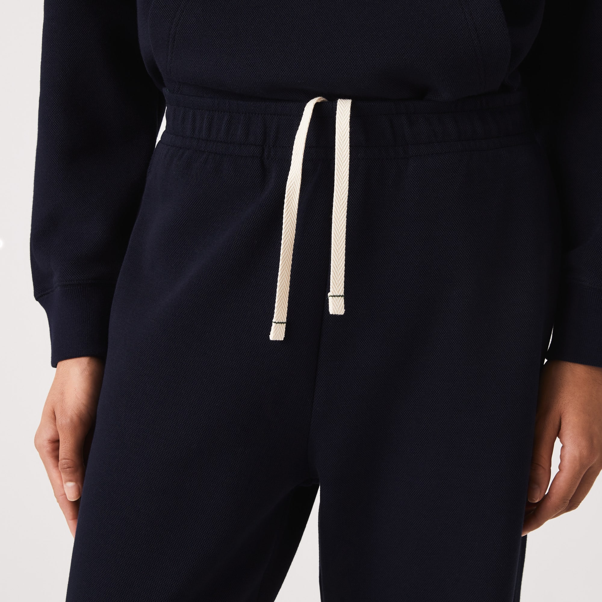Pantalon de jogging Jogger en coton mélangé uni Pantalons de survêtement - Bleu - Lacoste - Femme