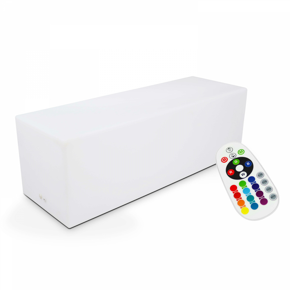 Banc led polyéthylène blanc