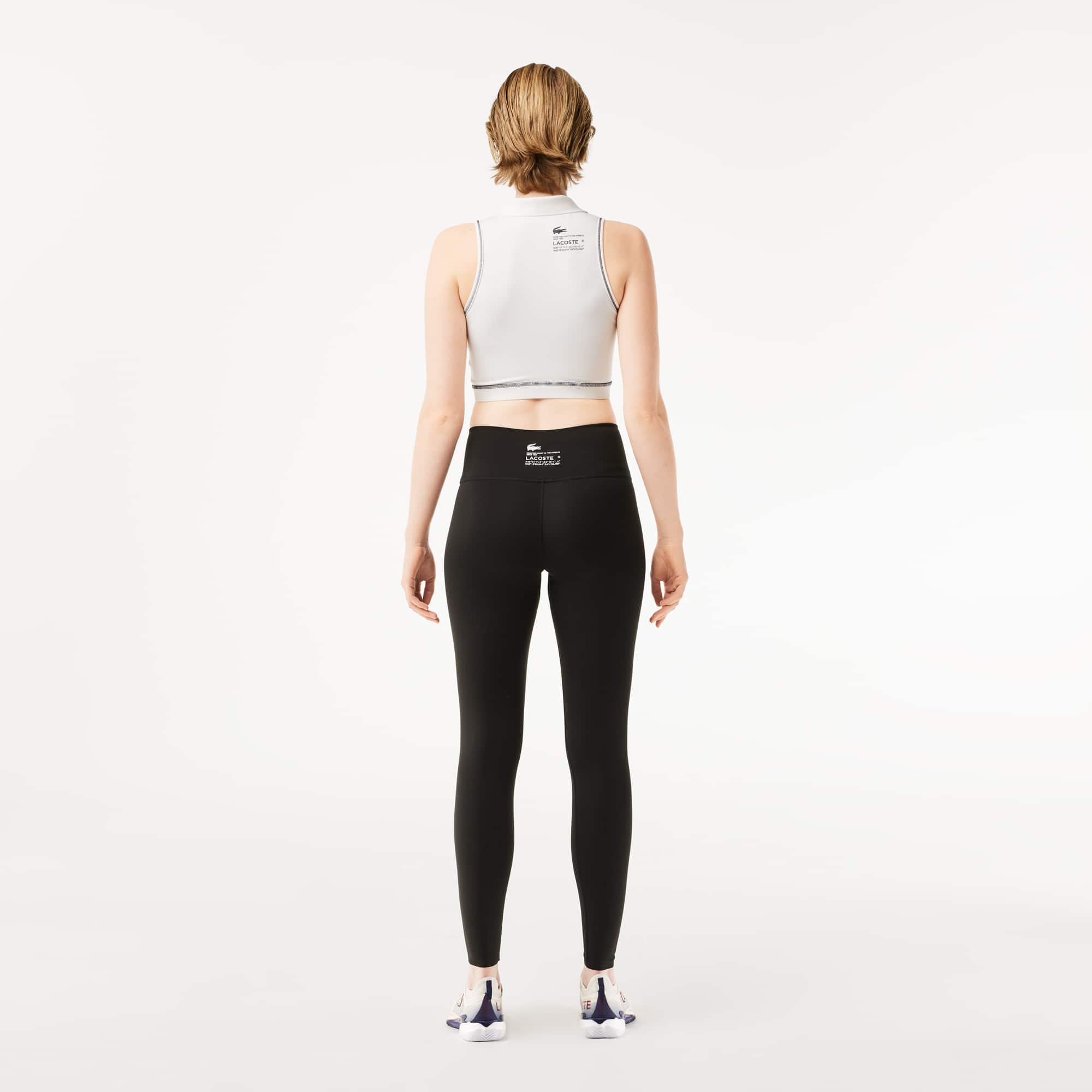 Legging Sport imprimé avec mini poche Pantalons de survêtement - Noir - Lacoste - Femme