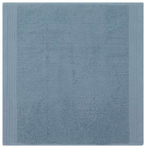 essuie-mains 50x50 coton bleu clair