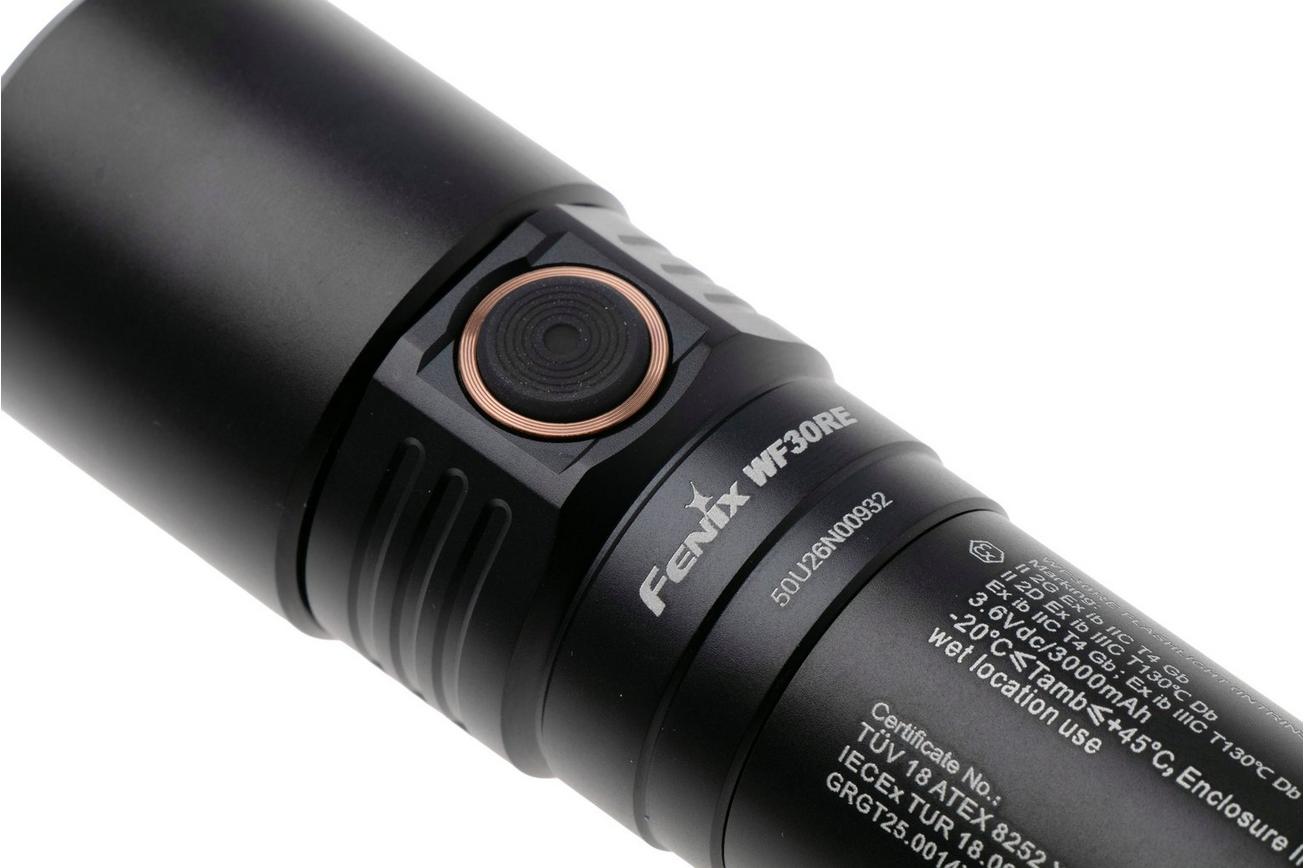 Fenix WF30RE 2025 Edition, oplaadbare veiligheidscertificeerde explosieveilige zaklamp voor industrie, 300 lumen