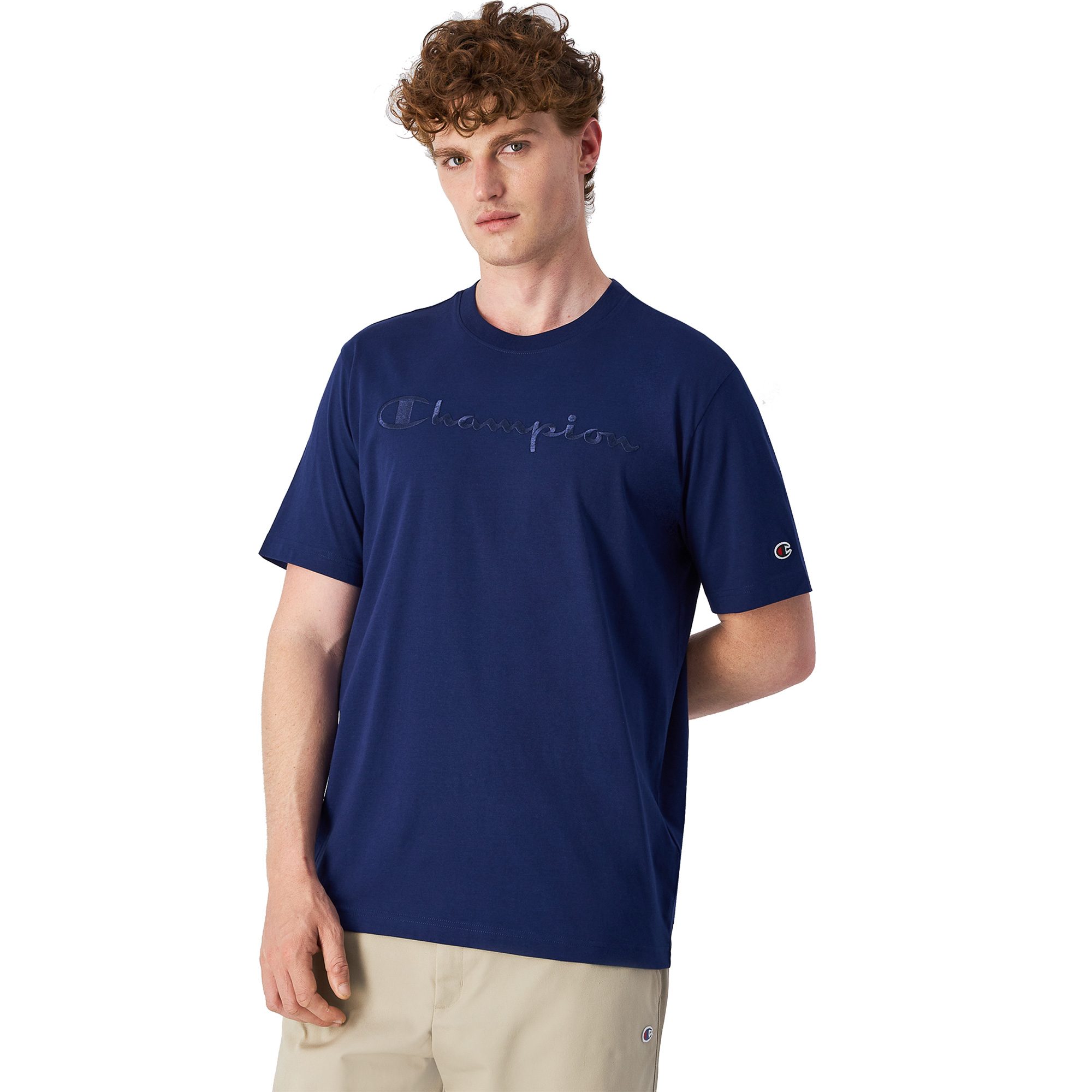 Champion T-Shirt Herren blau