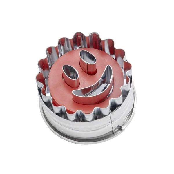 Emporte-pièce biscuit linzer motif smiley Noël Dr. Oetker