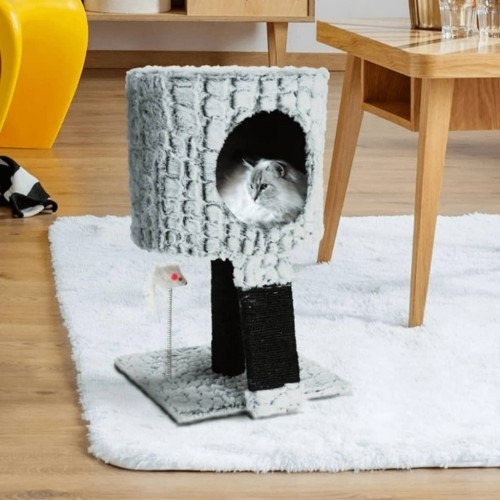 Poste arranhador cinza para gatos da Pets Collection