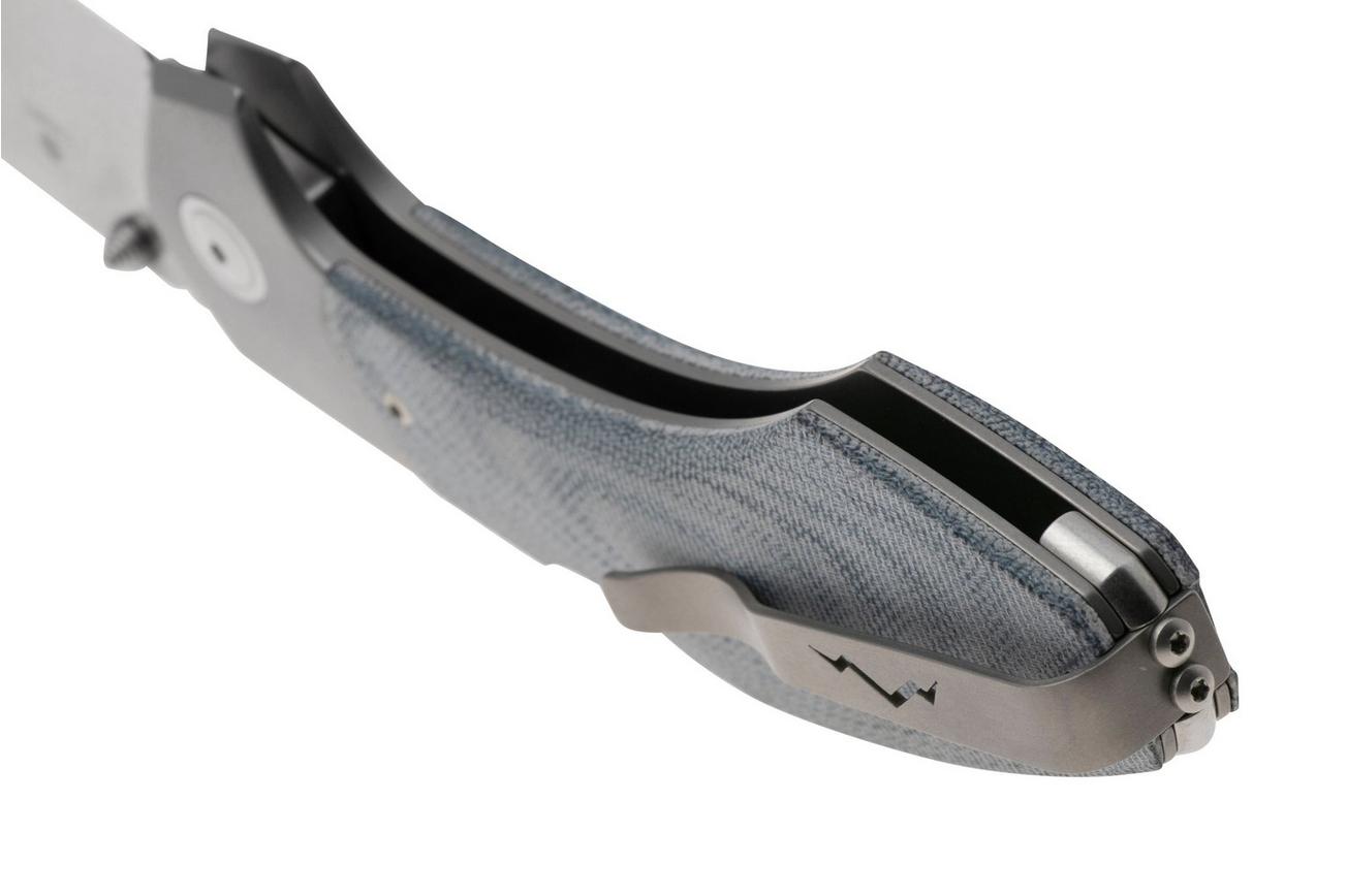 MKM Hero MK HR-DCT Stonewashed Denim Canvas Micarta, zakmes