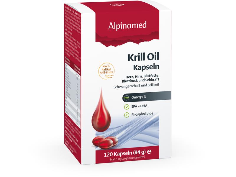 Alpinamed Krill Oil 120 Kapseln Nahrungsergänzungsmittel mit Krillöl