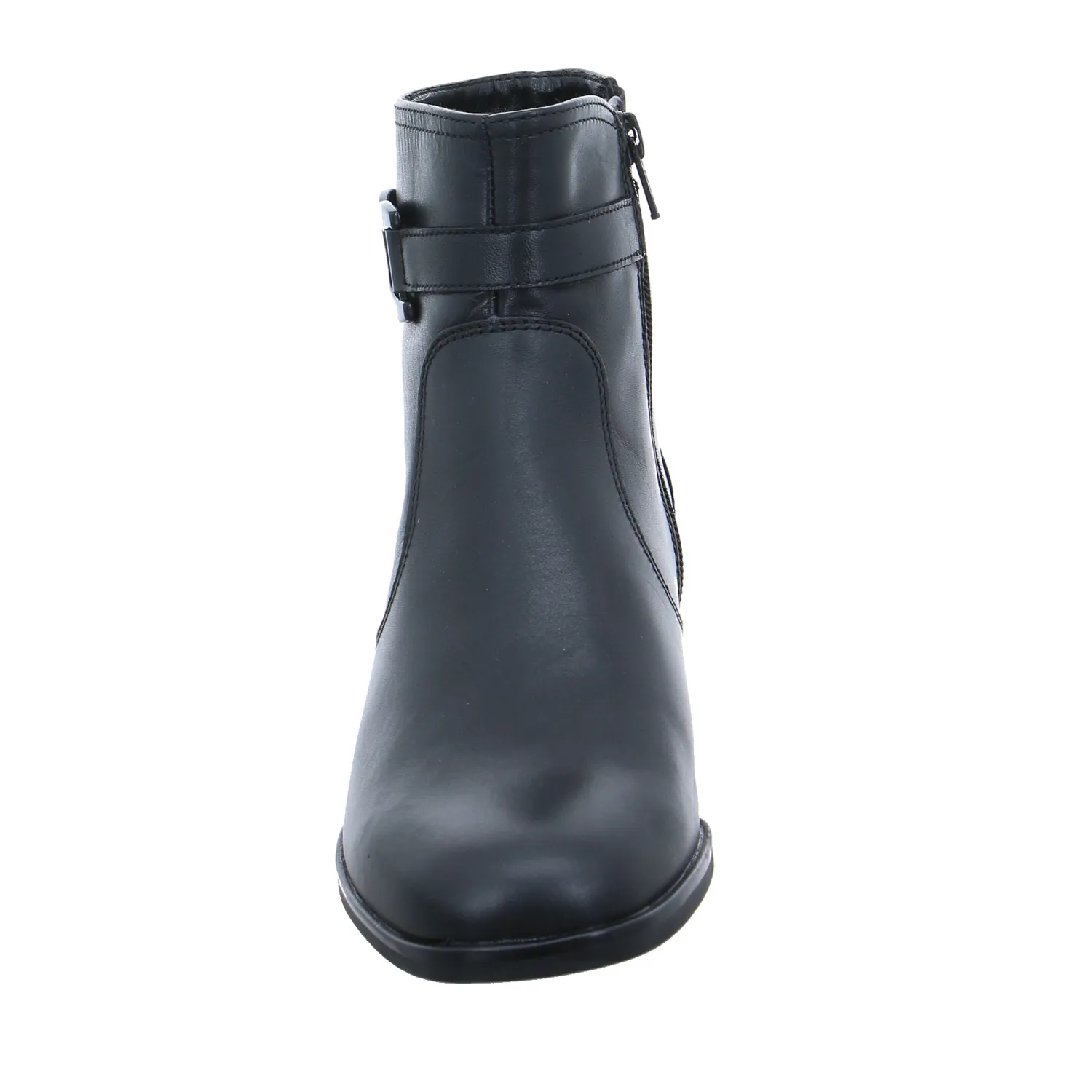 ARA Comfort-Stiefelette Schwarz Leder  mit Wechselfussbett