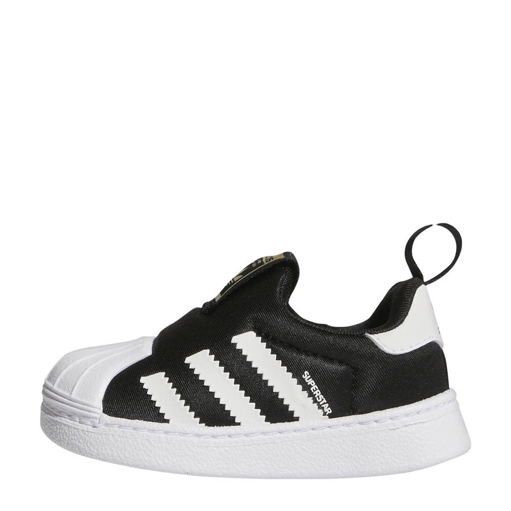 adidas Superstarinstap sneakers zwart/wit