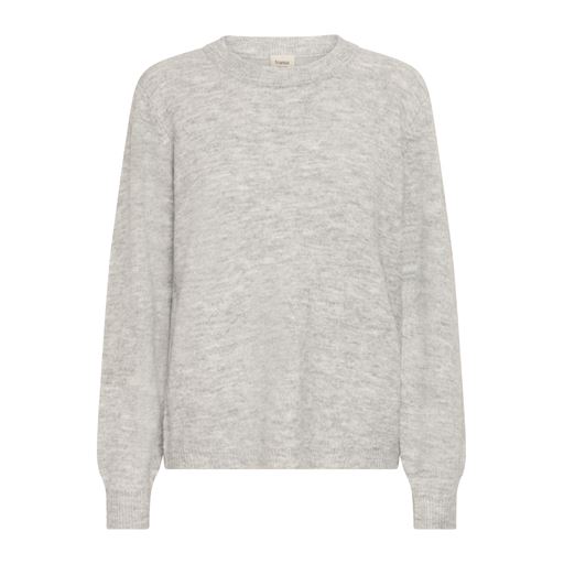 Fransa Ellis Striktrøje, Light Grey Melange, XXL