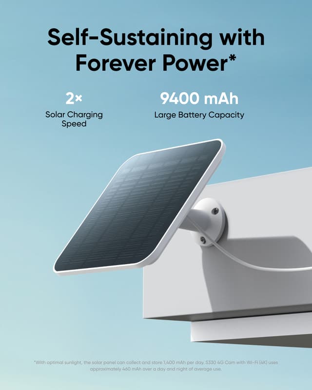 Eufy 4G LTE Cam S330 sikkerhedskamera (hvid)