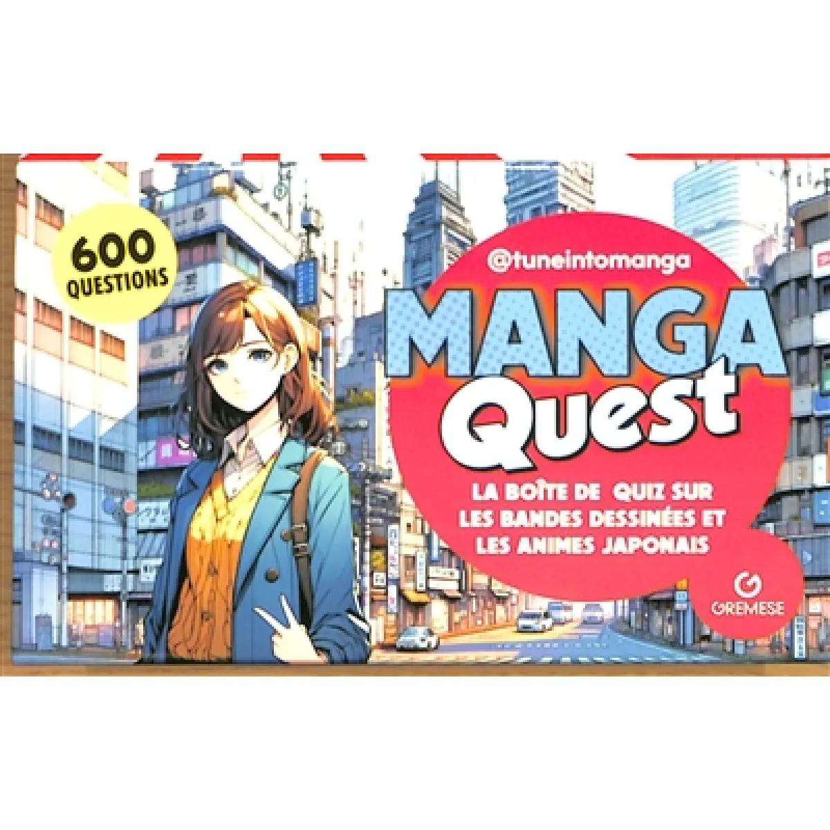 Manga quest : la boîte de jeu sur le monde des bandes dessinées japonaises